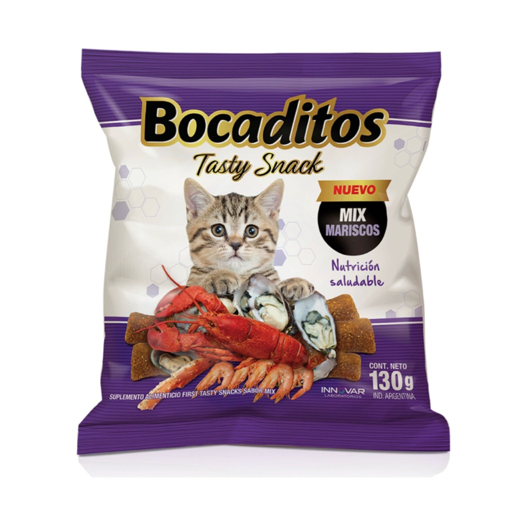 Bocadito gato Mix de Mariscos x 130gr