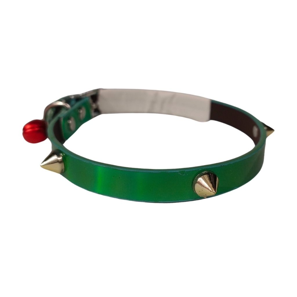 Collar para gato tornasolado con púas