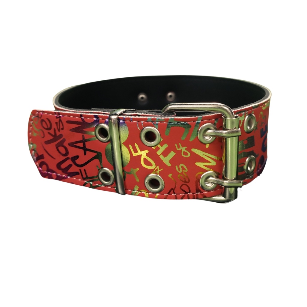 Collar cuero perro mediano Bulldog Fr liso 50cm (LUR)