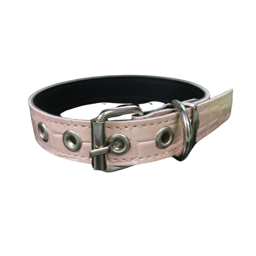 Collar cuero raza chica 40cm (LUR)