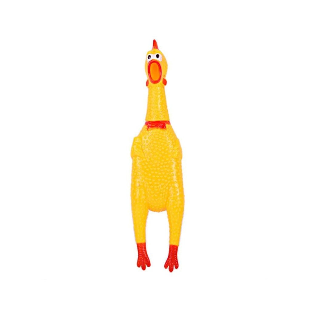 Gallina con sonido amarilla 16cm