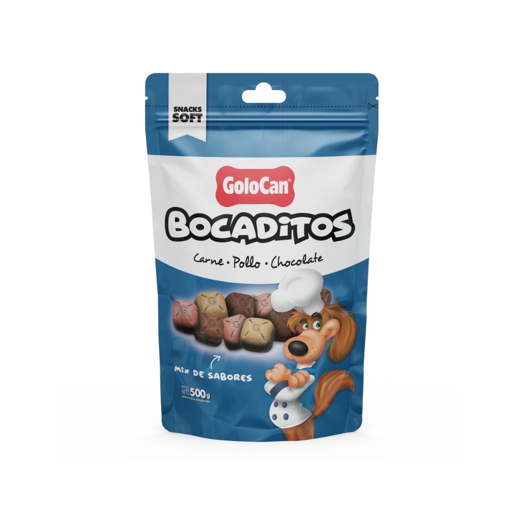 Golocan bocadito fino carne pollo y chocolate x 500gr