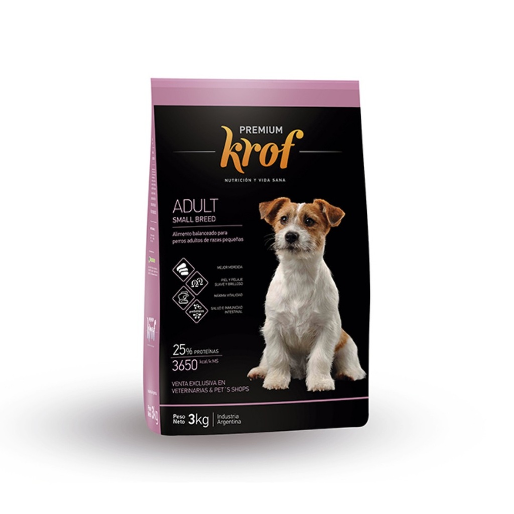 Krof Dog Adultos Small Breed x 3kg