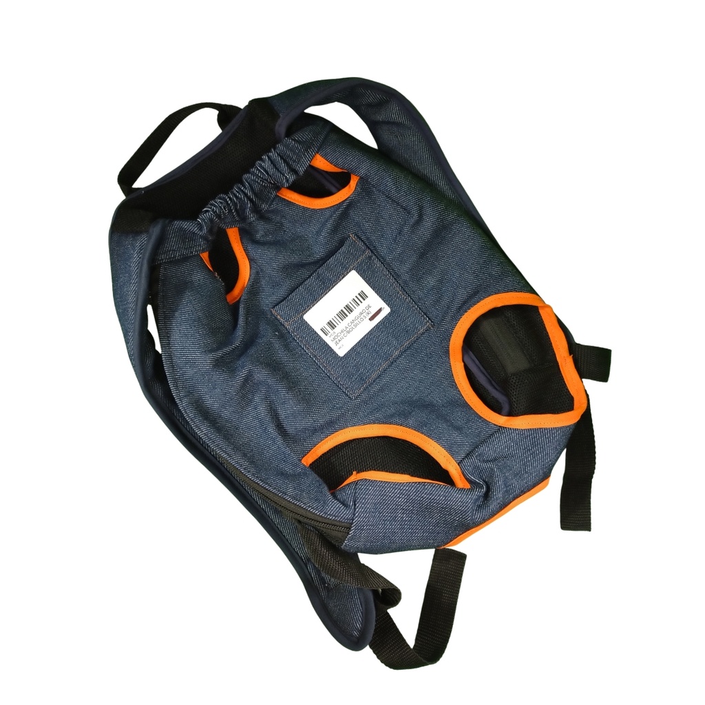 Mochila canguro de jean con bolsillo S