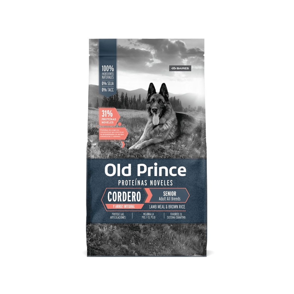 Old Prince Novel Cordero y Arroz Adultos Senior x 15kg