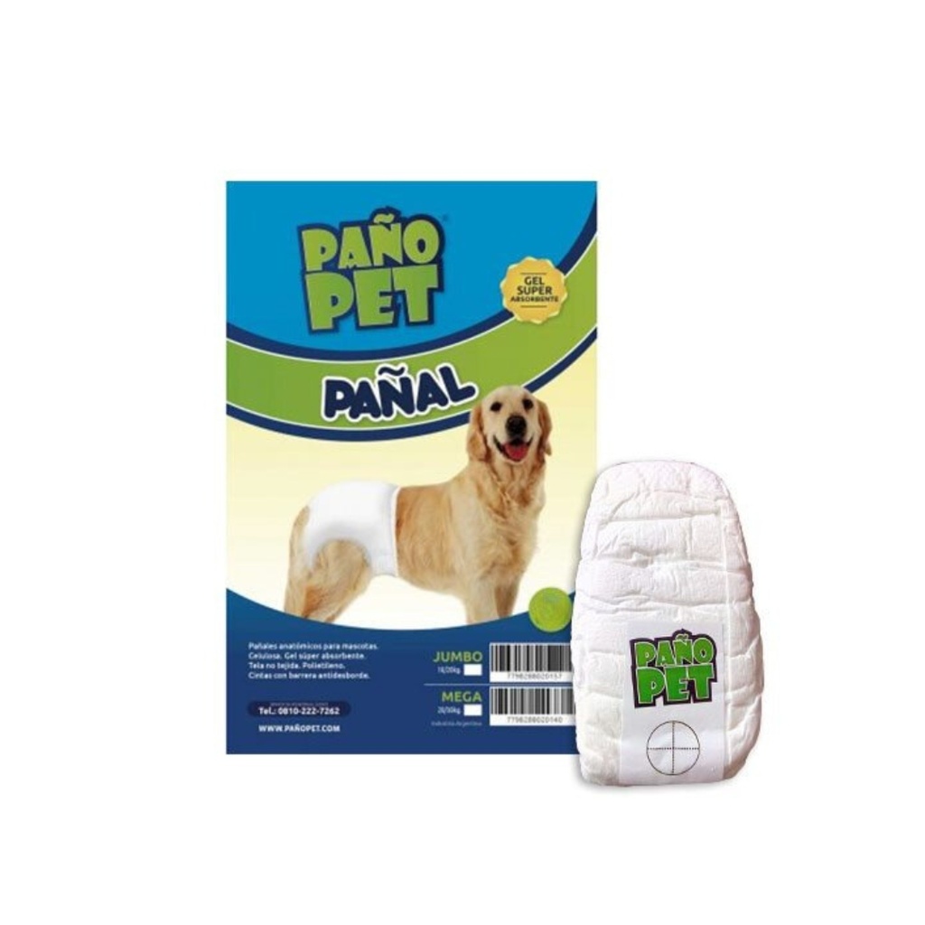 Panal Pañopet grande hasta 3kg x 3 unidades