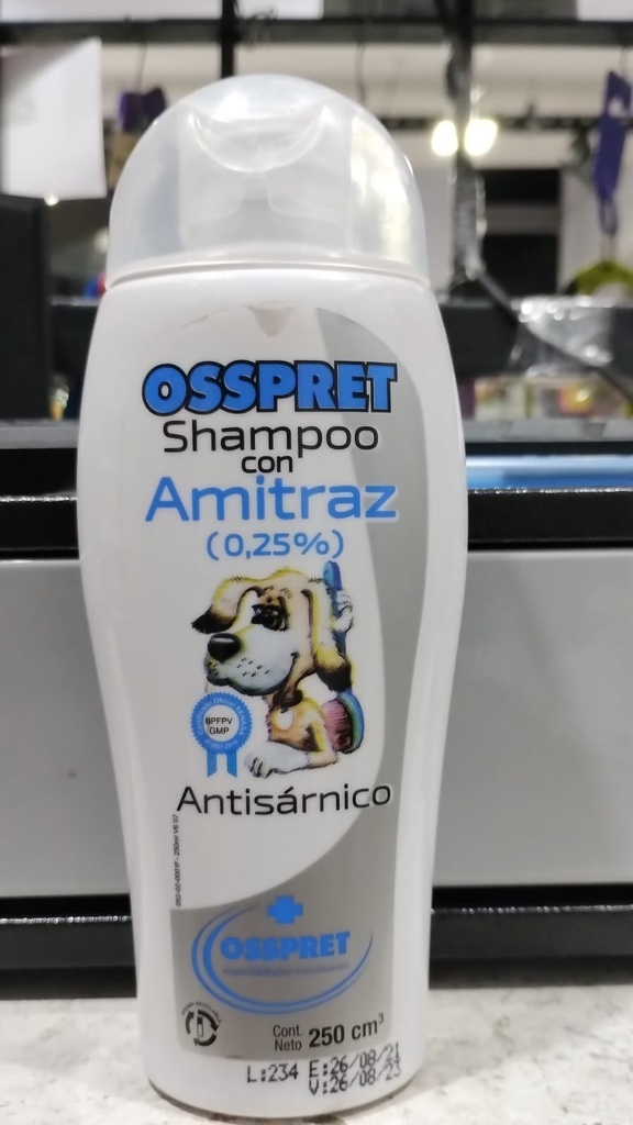 SHAMPOO SH.AMITRAZ AL 0.25% X  250 ML                               