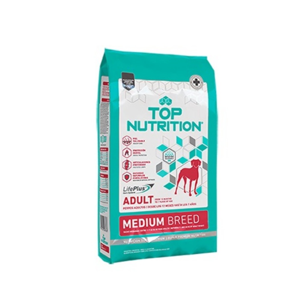 Top Nutrition Dog Adult Medium x 15kg