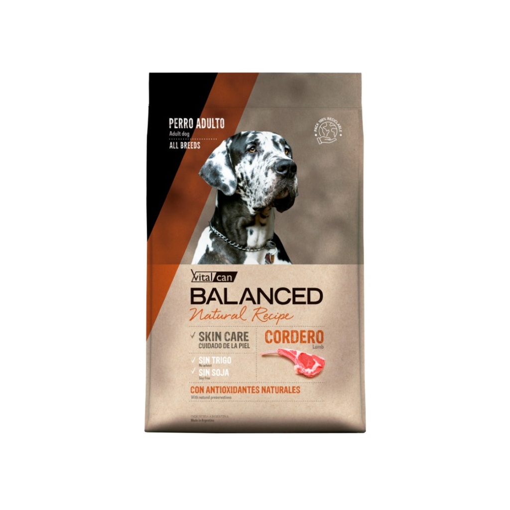 Vital Balanced Dog Cordero Arroz x 3kg