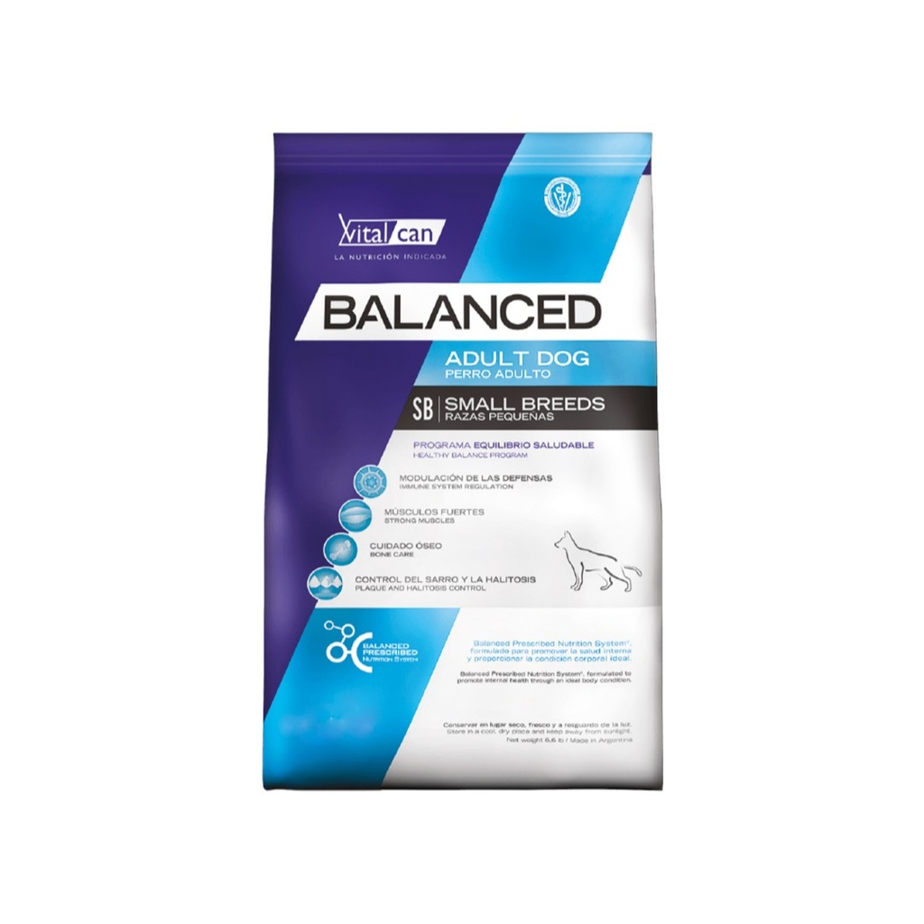 Vital Balanced Dog Adult Small x 7,5kg
