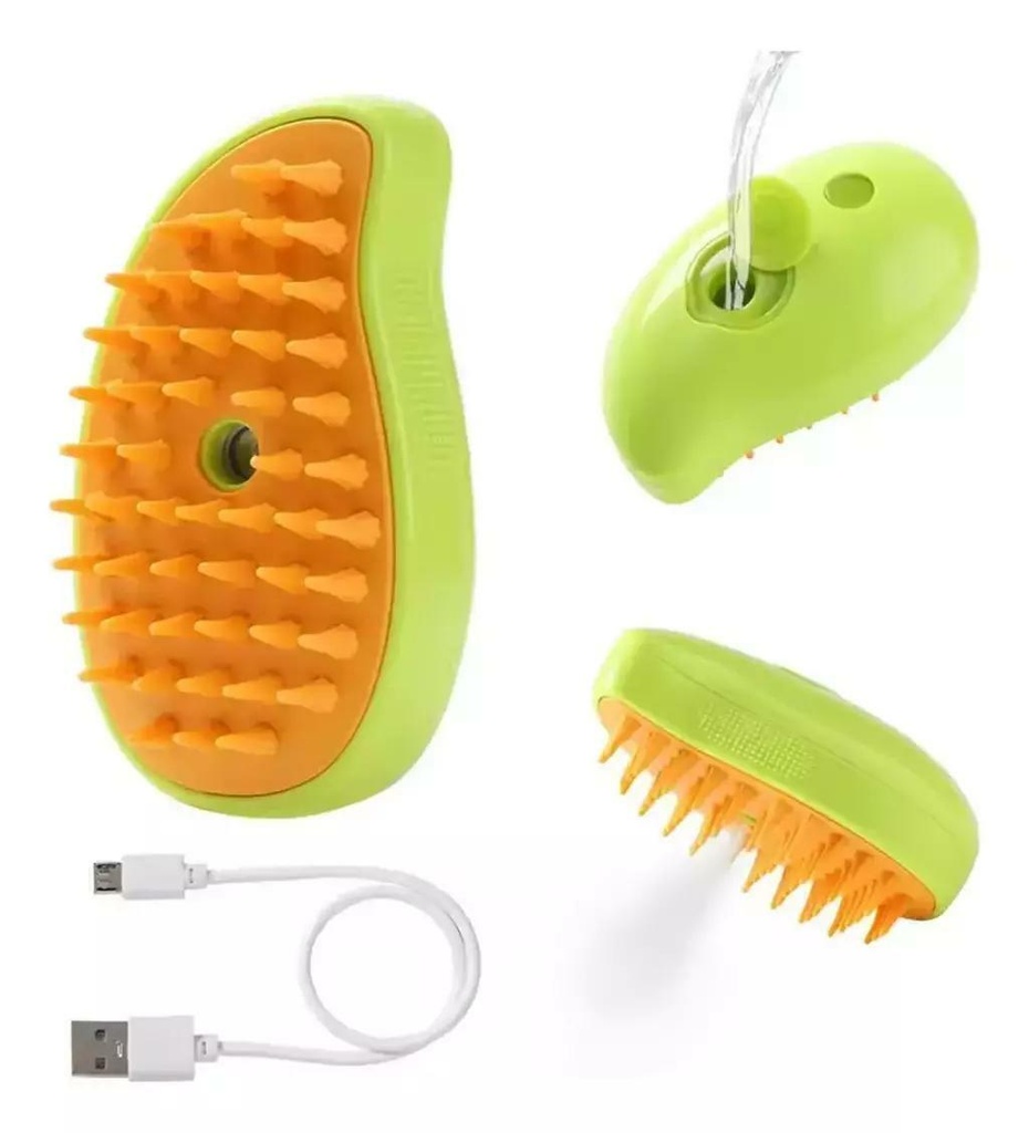 Cepillo a vapor quitapelos masajeador para perros y gatos