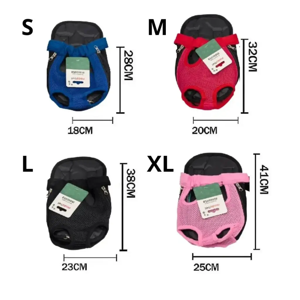 Mochila canguro aireada hasta 4kg Talle S