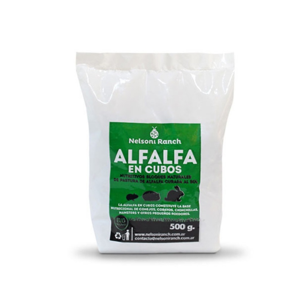 Alfalfa en cubo Nelsoni Ranch x 500gr