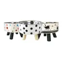 Comedero acero con altura 4 patas