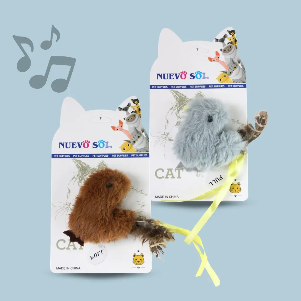Juguete pájaro peluche con sonido 