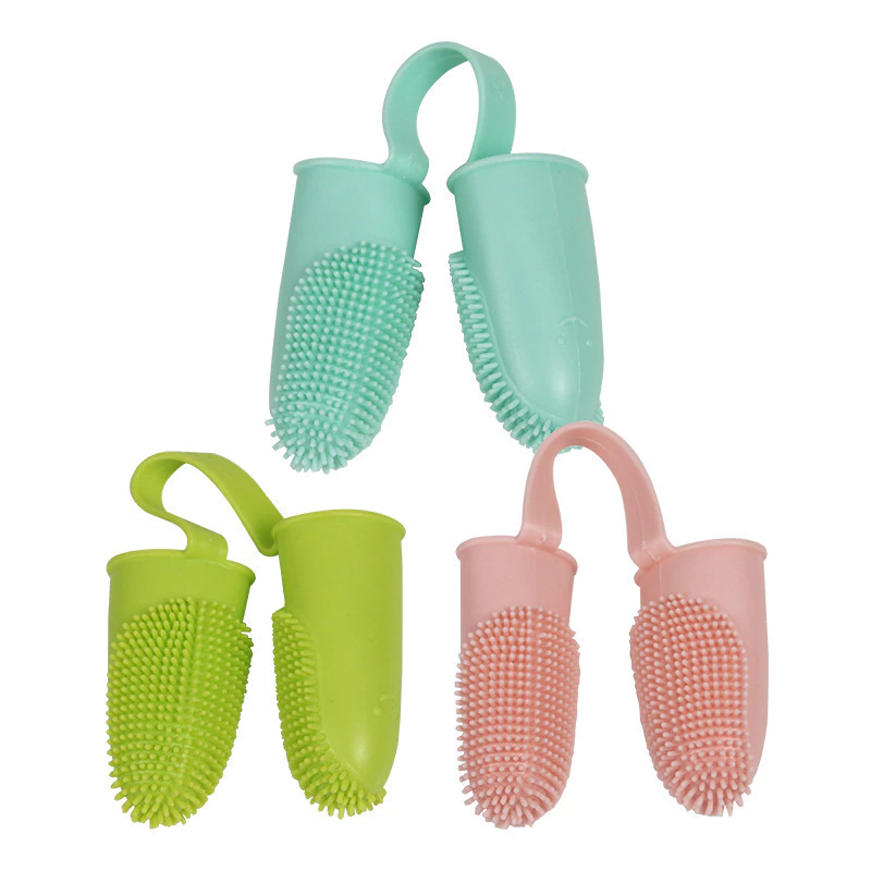 Cepillo dental de silicona para dedos x 2 unidades