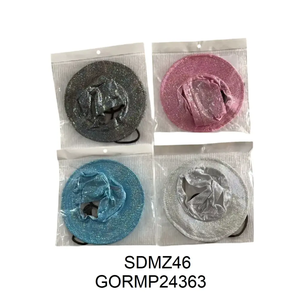 Gorro piluso con brillos Talle L 42cm 