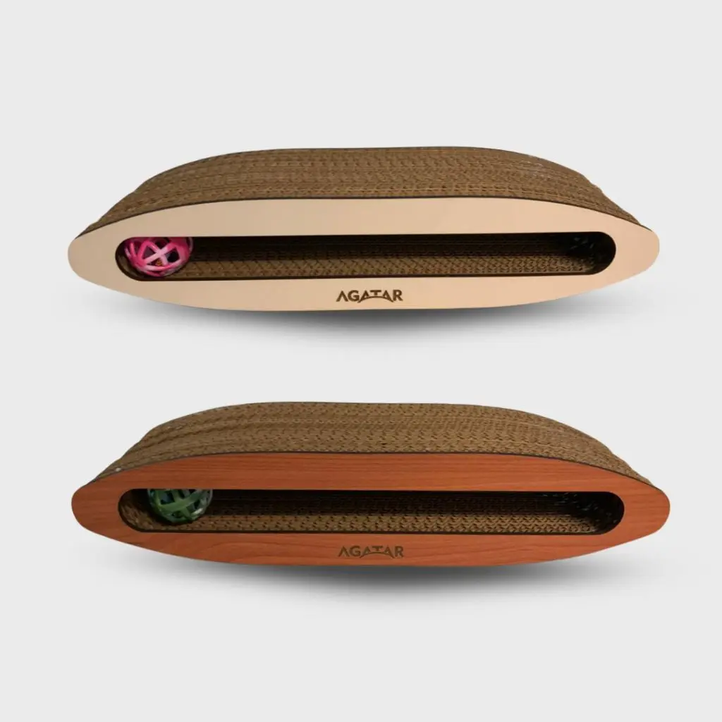 Rascador de cartón con pelota Agatar