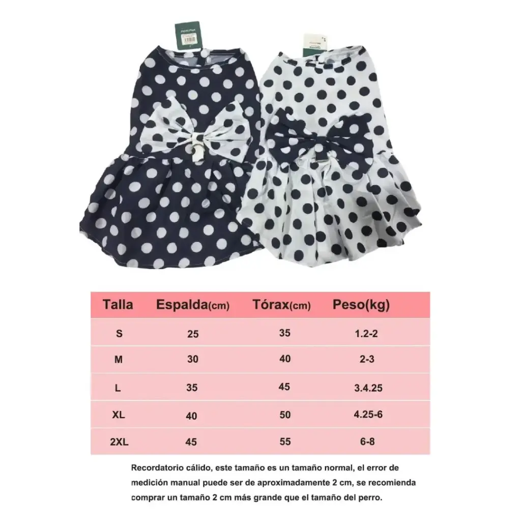 Vestido con lunares Talle L