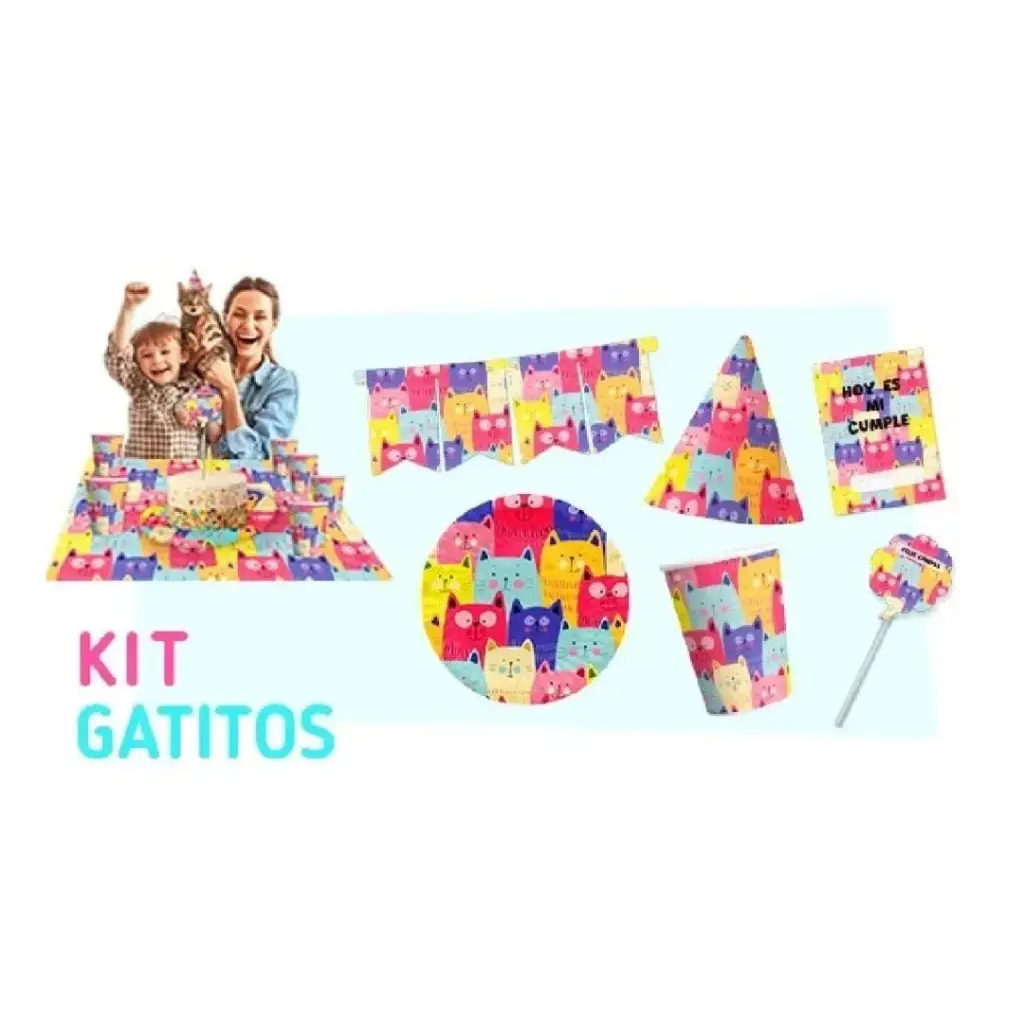 Kit cotillón gatitos