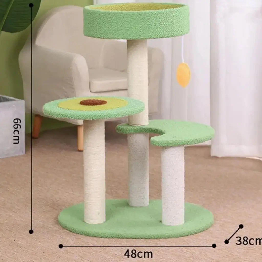 Rascador torre grande dos niveles 45x35x70cm