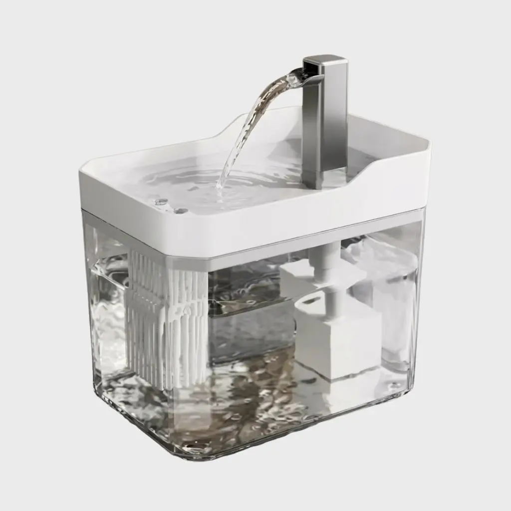 Bebedero fuente de agua acrílico