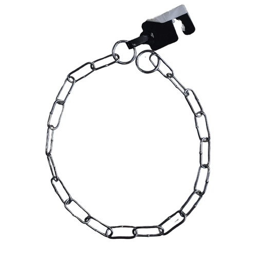 [AL3060] Collar ahorque salvapelo cromado 3mmx60cm