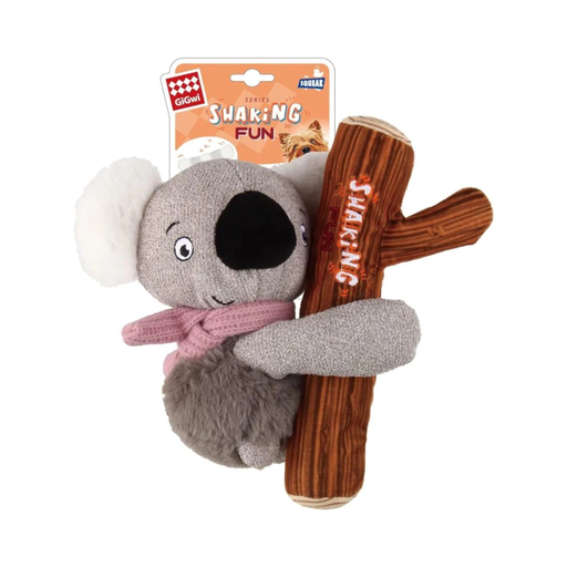 [8464] Gigwi Koala Plush Dog Toy with Squeaker