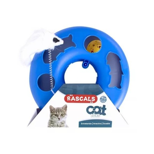 [INT68987] Juguete plastico con pelota y ratón Rascals