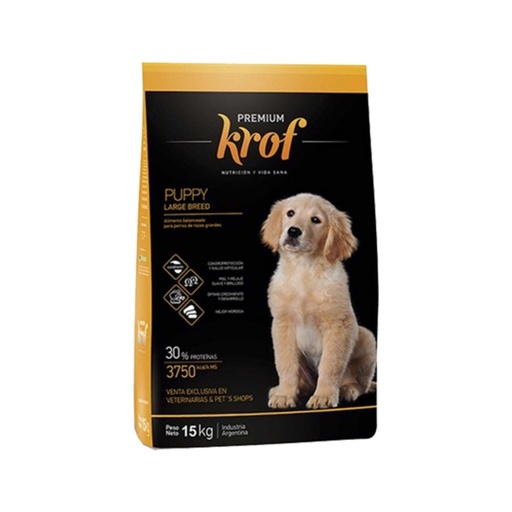 [105] Krof Dog Puppy Large Breed x 15kg