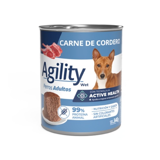 [25-01-18-02] Lata Agility Dog Adulto Cordero x 340 gr