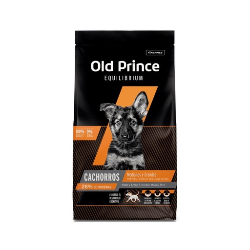 [6415] Old Prince Equilibrium Perro Cachorro Med & Gr x 15kg