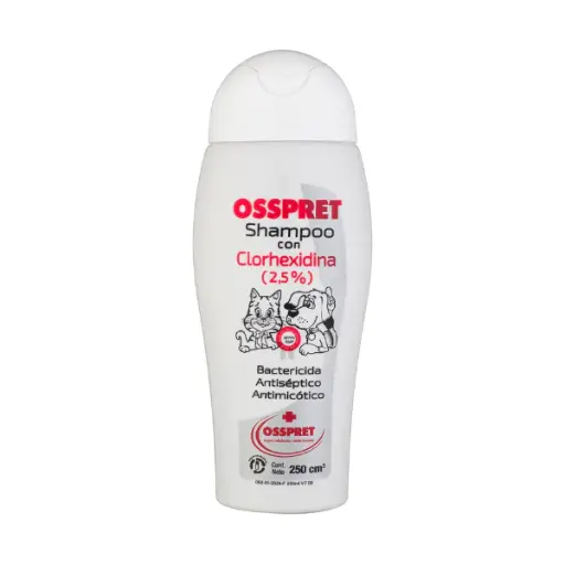 [0121-000770-0] Shampoo Osspret con Clorhexidina 2,5% x 250ml                 