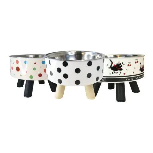 [8688250309818] Comedero acero con altura 4 patas