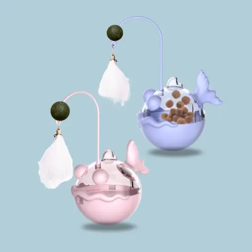 [8688250424108] Juguete dosificador pez con catnip