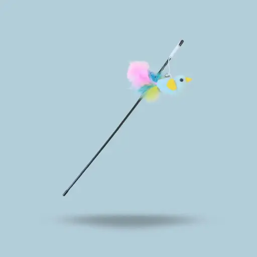 [8692201216322] Cañita para gato plástica pájaro