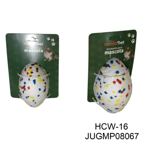 [6937250908067] Pelota rugby mordillo maciza 13x8cm