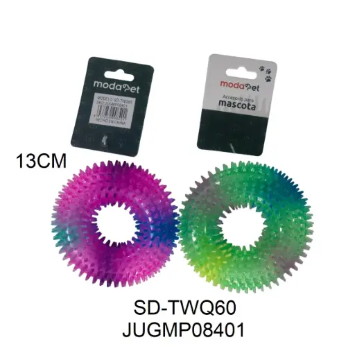 [6937250908401] Juguete mordillo circulo con pinches transparente