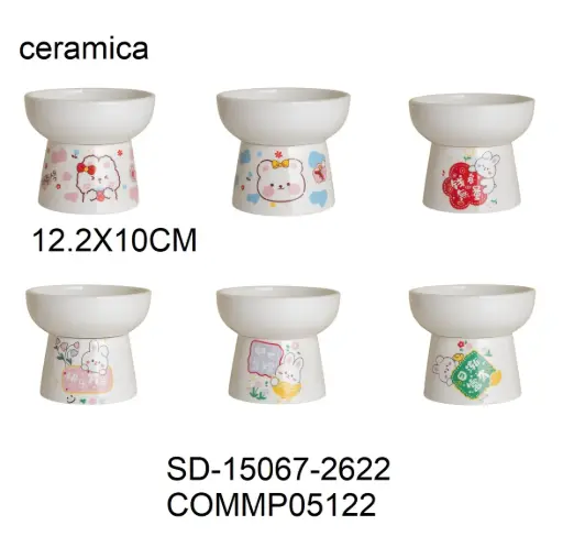 [6937260305122] Comedero de cerámica con altura 12,2 x 10cm