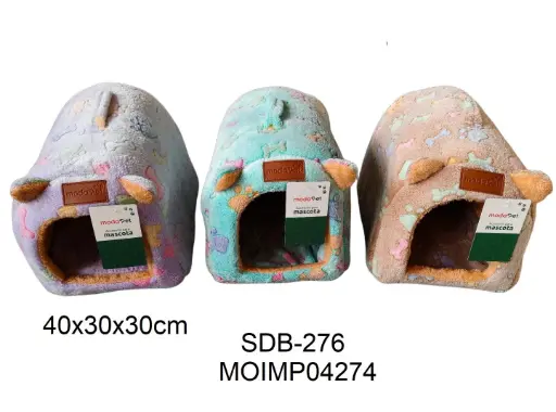 [6937251204274] Moisés cueva peluche con huesitos 40 x 30 x 30cm